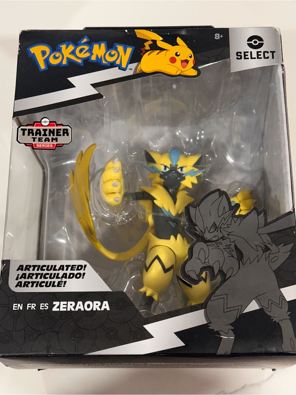 Pokémon Trainer Team Zeraora Yellow Action Figure